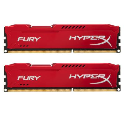 

Модуль памяти для компьютера DDR3 8Gb (2x4GB) 1600 MHz HyperX Fury Red HyperX (Kingston Fury) (HX316C10FRK2/8)