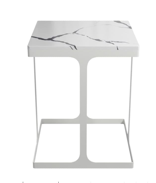 

Журнальный столик Area Model C side 450Х450Х550 Светло-серый + Черный