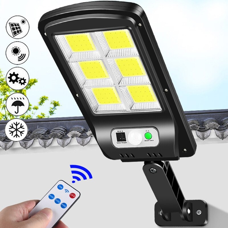 

Уличный фонарь на солнечной батарее Solar Light BL BK120-6COB / Фонарь на столб с пультом ДУ