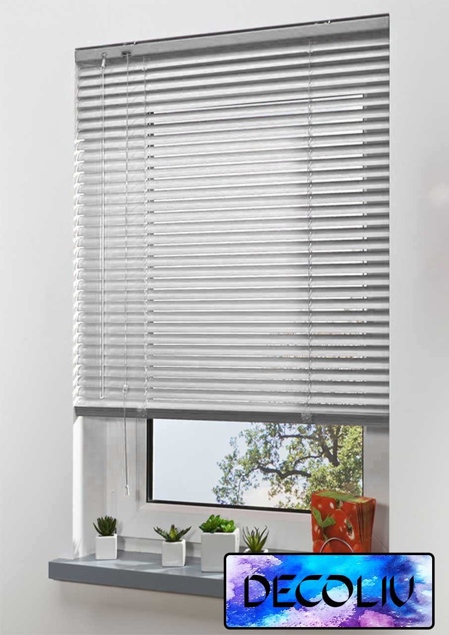 

Жалюзи DECOLIV Горизонтальные алюминиевые белые 140*170см
