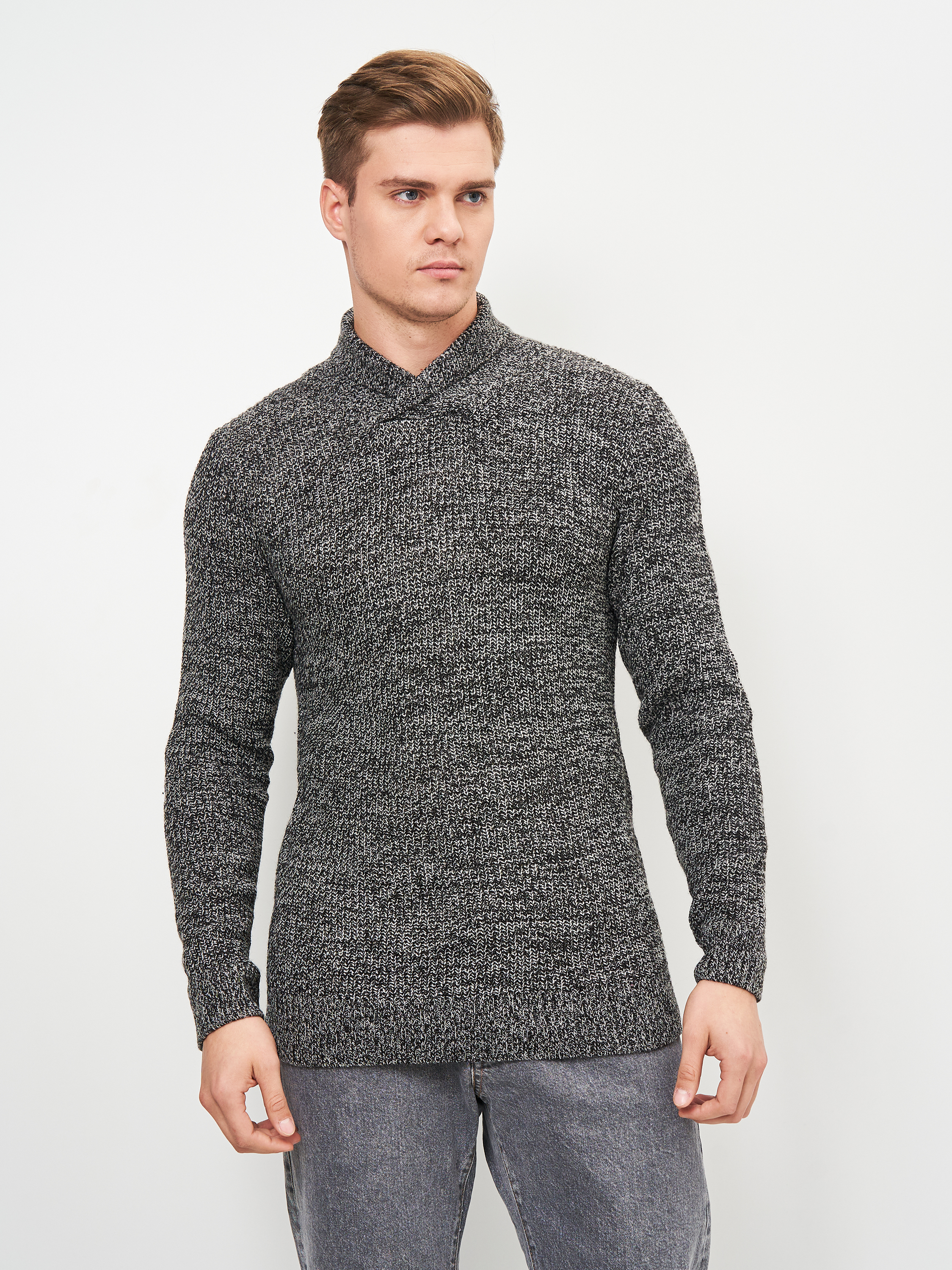 

Свитер H&M 81531 М Темно-серый