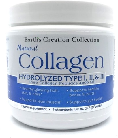 

Препараты для суставов и связок Earths Creation Collagen Hydrolyzed 177г (608786005099)
