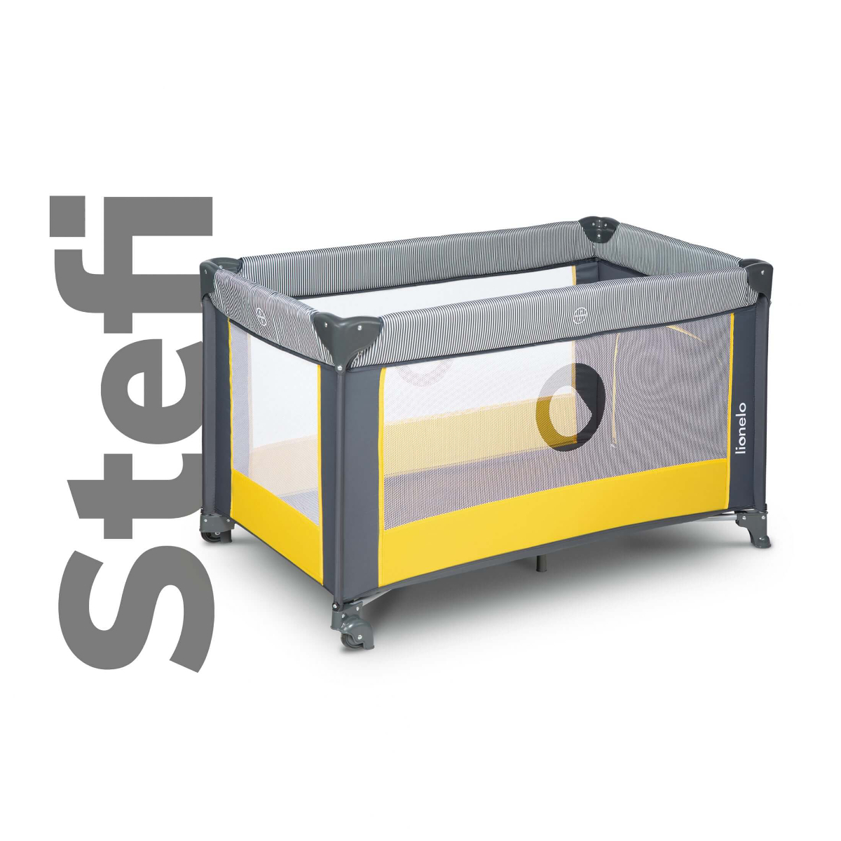 

Игровой детский манеж Lionelo Stefi Yellow Lemon