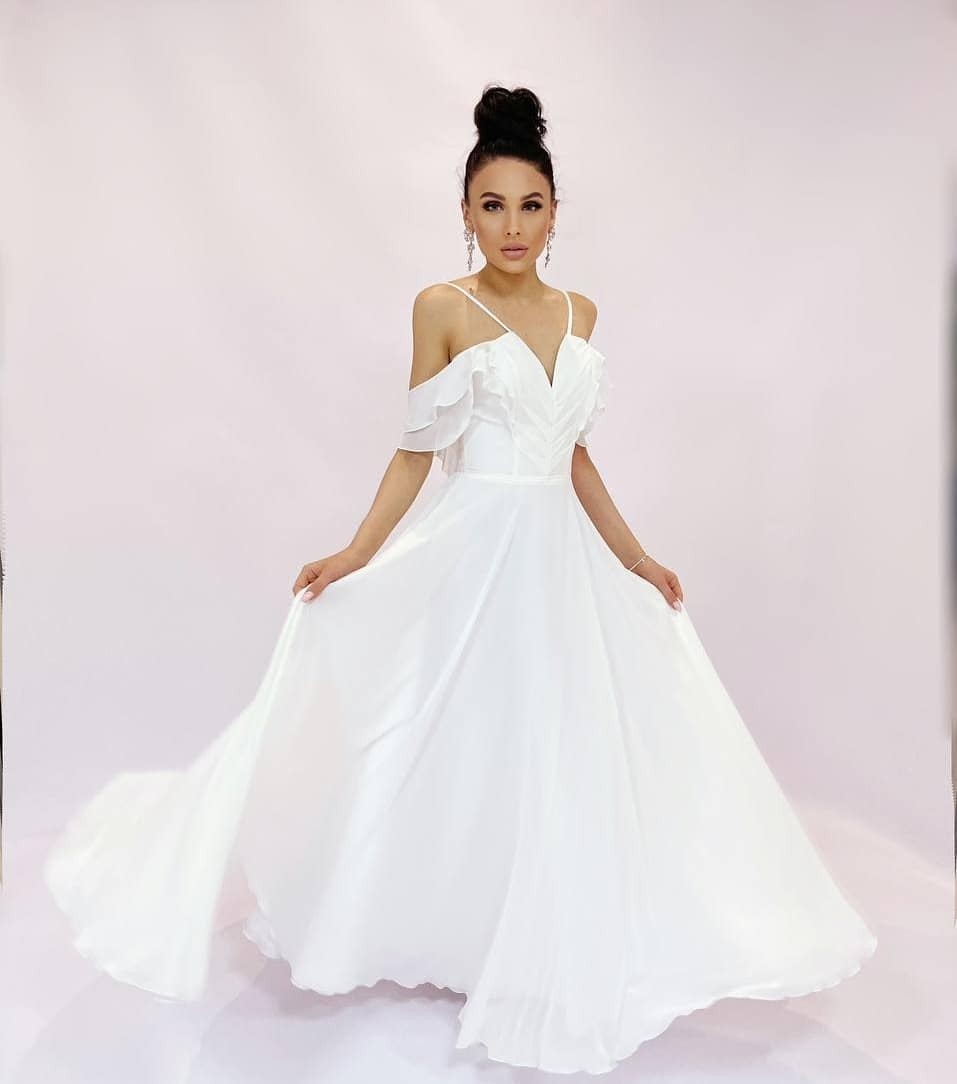 

Свадебное платье ANGEL FASHION DRESS ДАЛЬЯ 44 молочный