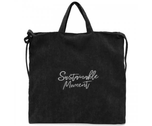 

Сумка из вельвета на змейке Sustainable Moment 40 x 38 х 6 см 550 Черный