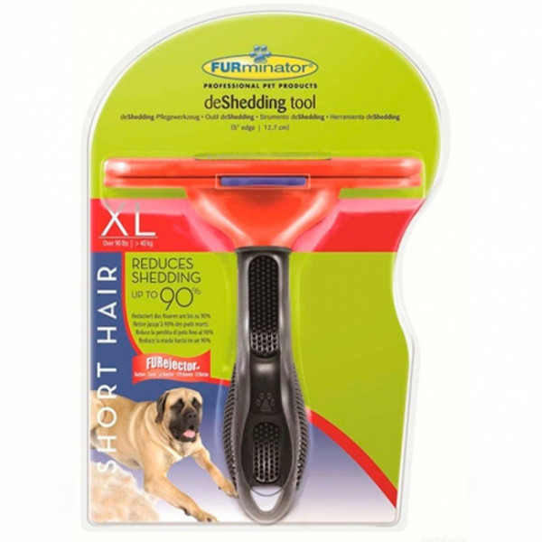 

FURminator с кнопкой для собак с короткой шерстью Размер XL (125 мм ширина лезвия)