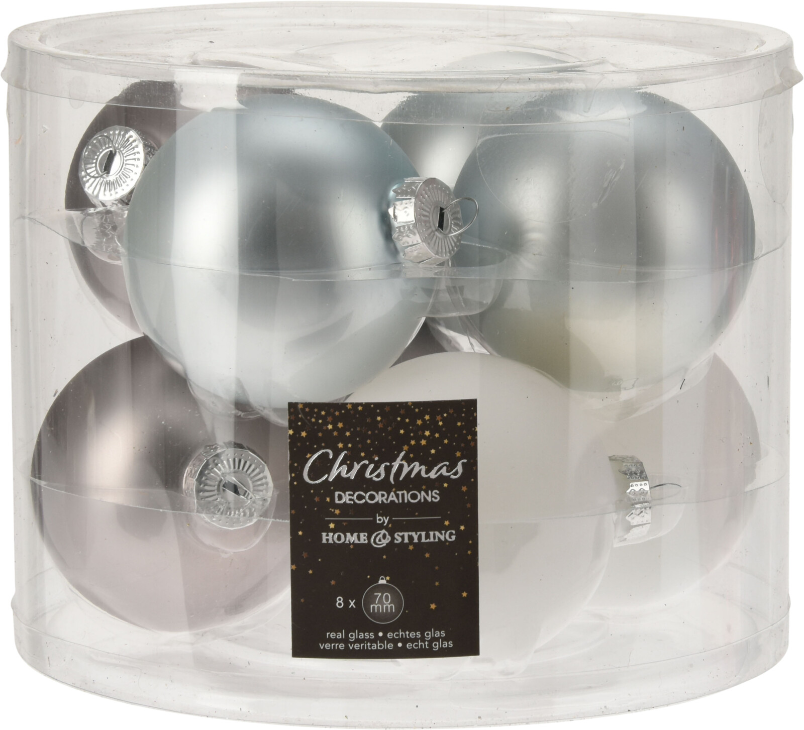 

Набор елочных шаров Christmas Decoration 7 см 8 шт (ABR702050)