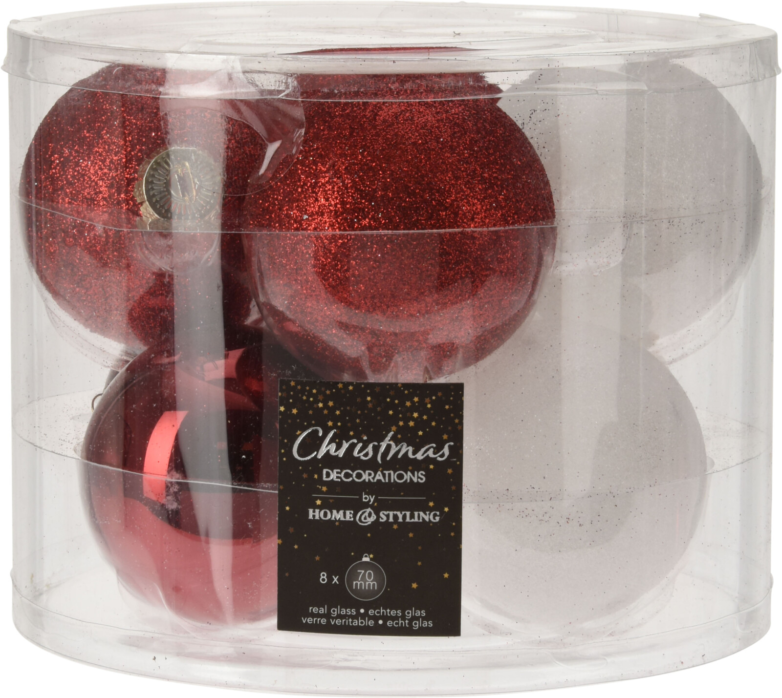 

Набор елочных шаров Christmas Decoration 7 см 8 шт (ABR702060)