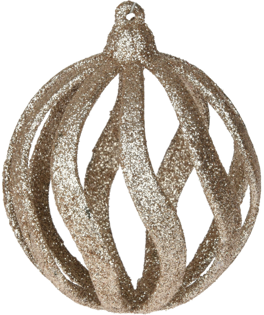 

Набор елочных шаров Christmas Decoration 8 см 3 шт (AWR100720_беж)