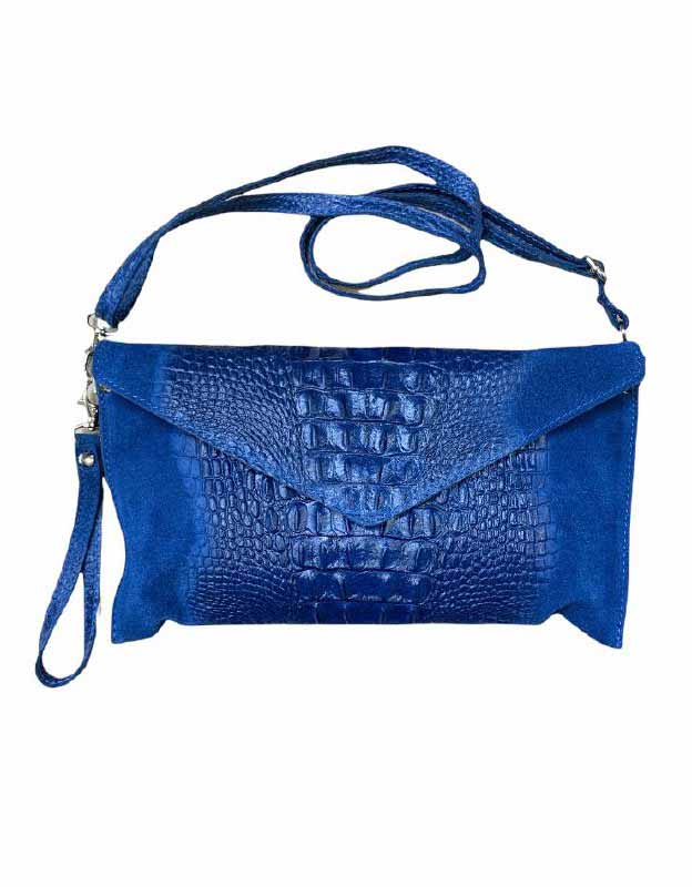 

Клатч Italian Bags STK_SM_8369_blue Кожаный Синий