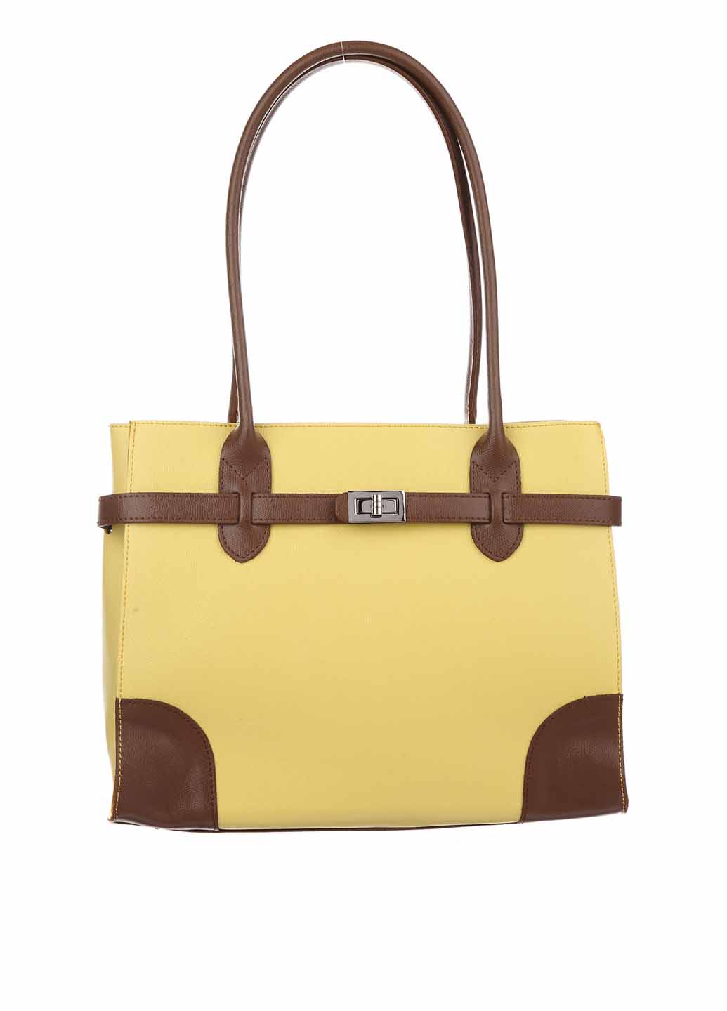

Деловая Сумка Italian Bags 3342_yellow Кожаная Желтый