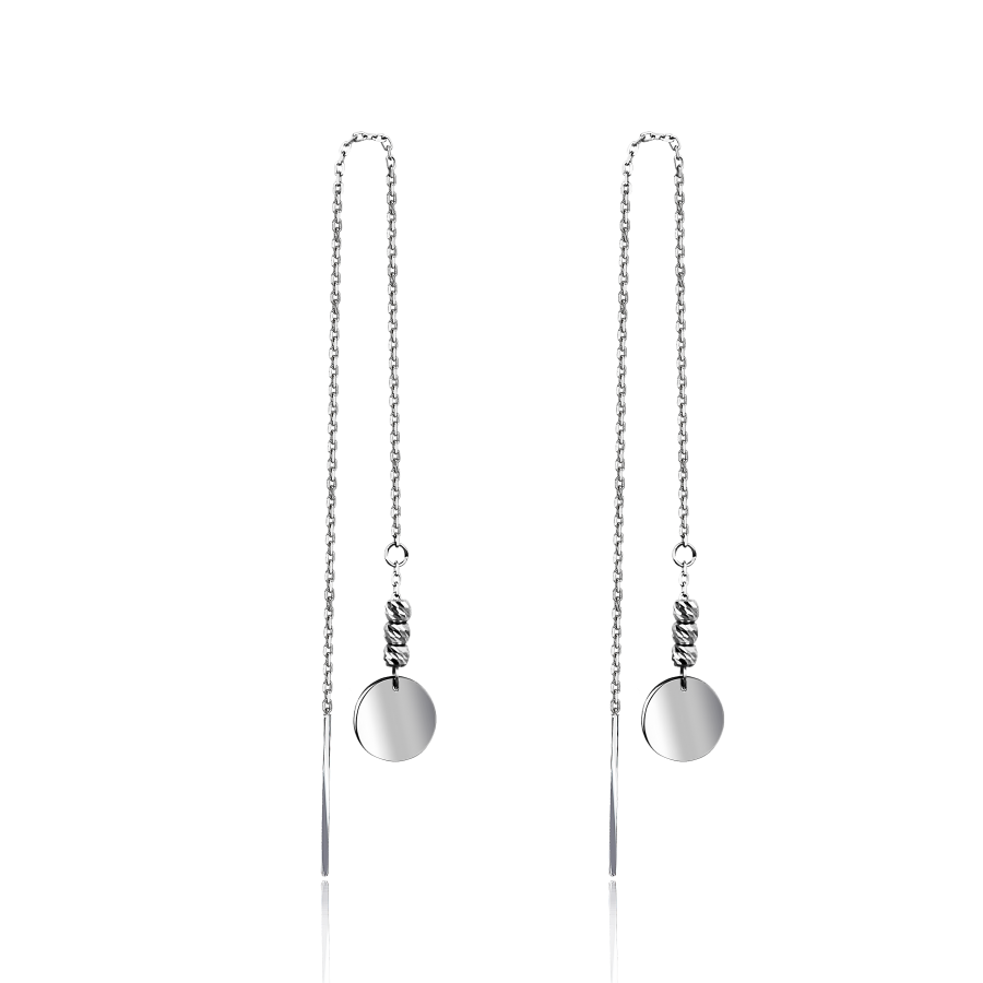 

Серьги Qzsilver (902-01172) Серебро Белый