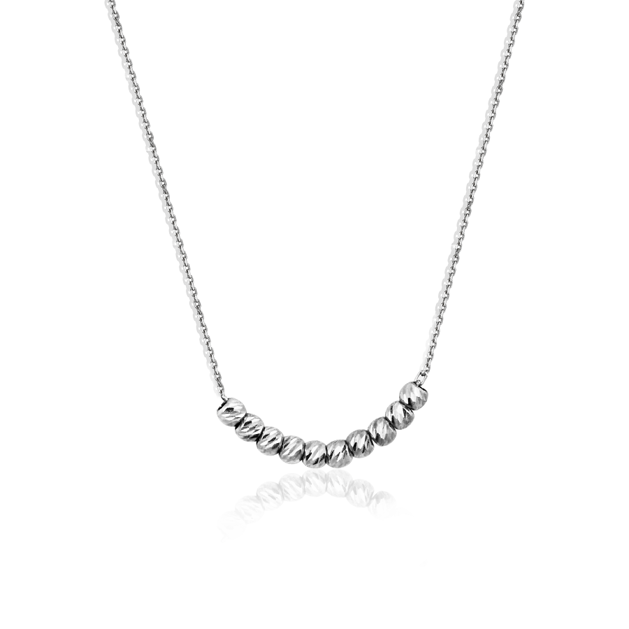 

Колье Qzsilver (908-01144) Серебро Белый 41