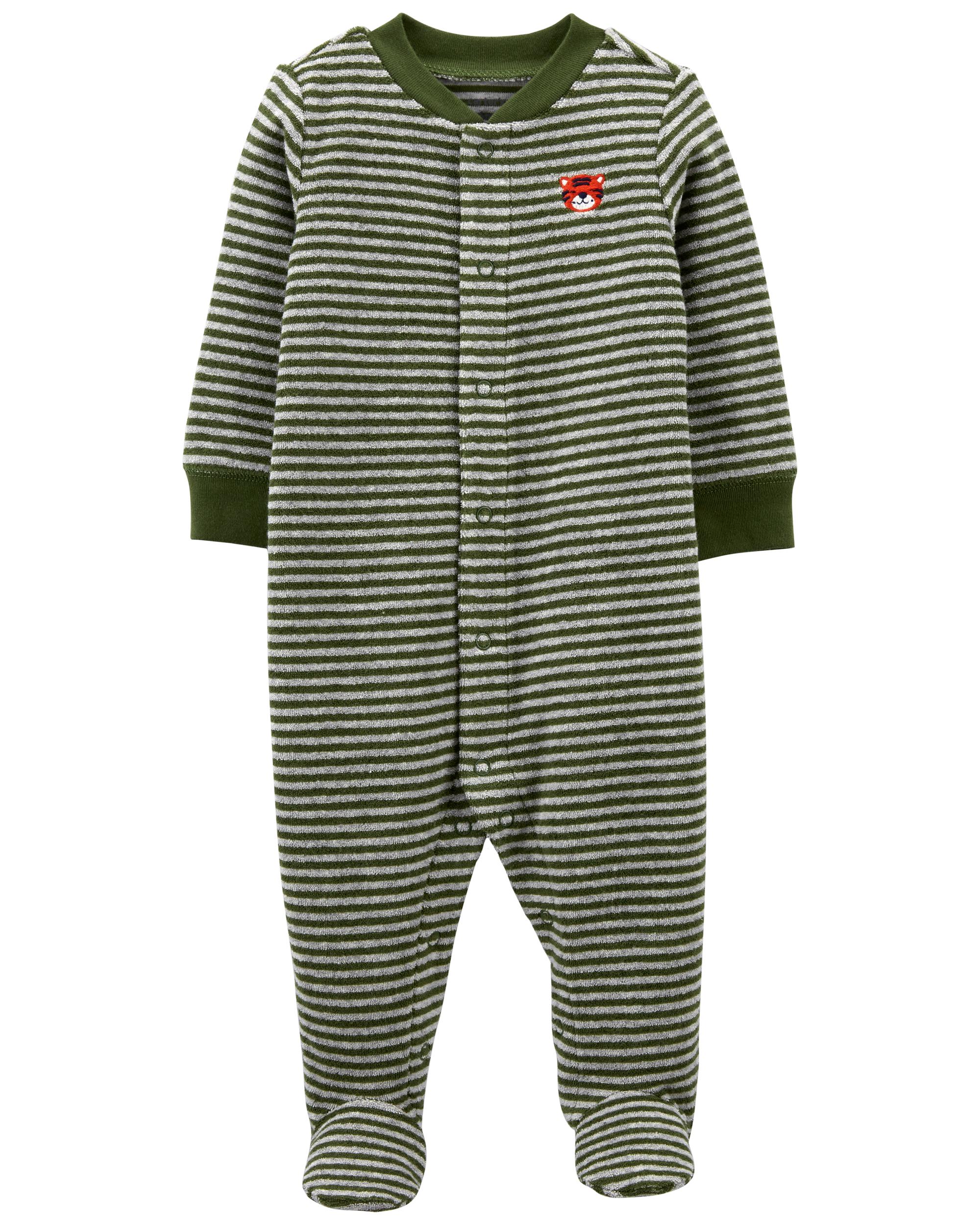 

Махровый человечек для мальчика 6698 Carter's 3 мес - 62 Зеленый 52008