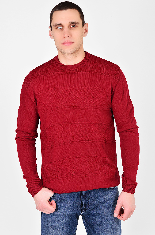 

Свитер White 2030-1 3XL Бордовый