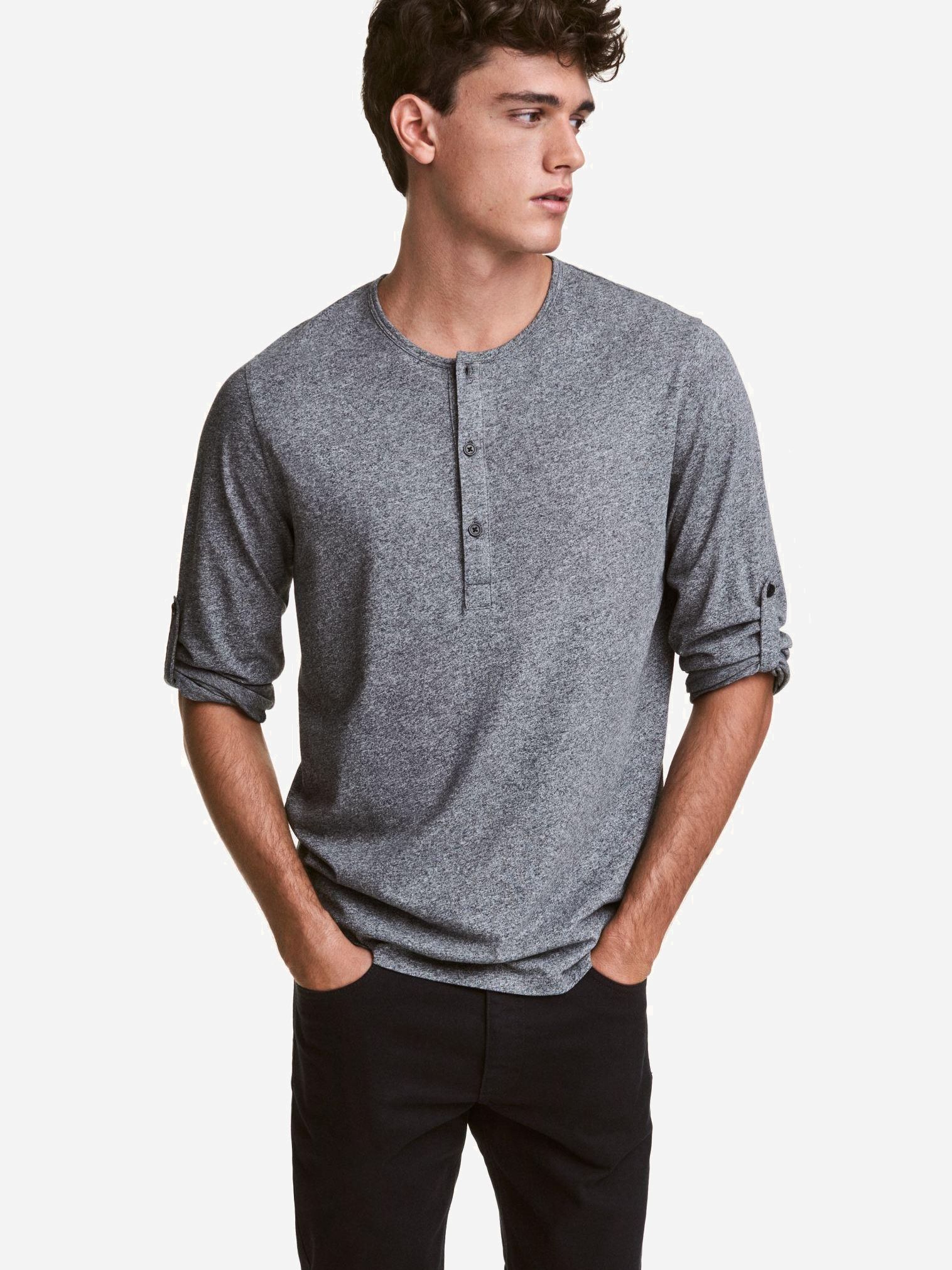 

Лонгслив H&M XAZ011769UKYZ  Темно-серый, Лонгслив H&M XAZ011769UKYZ XS Темно-серый