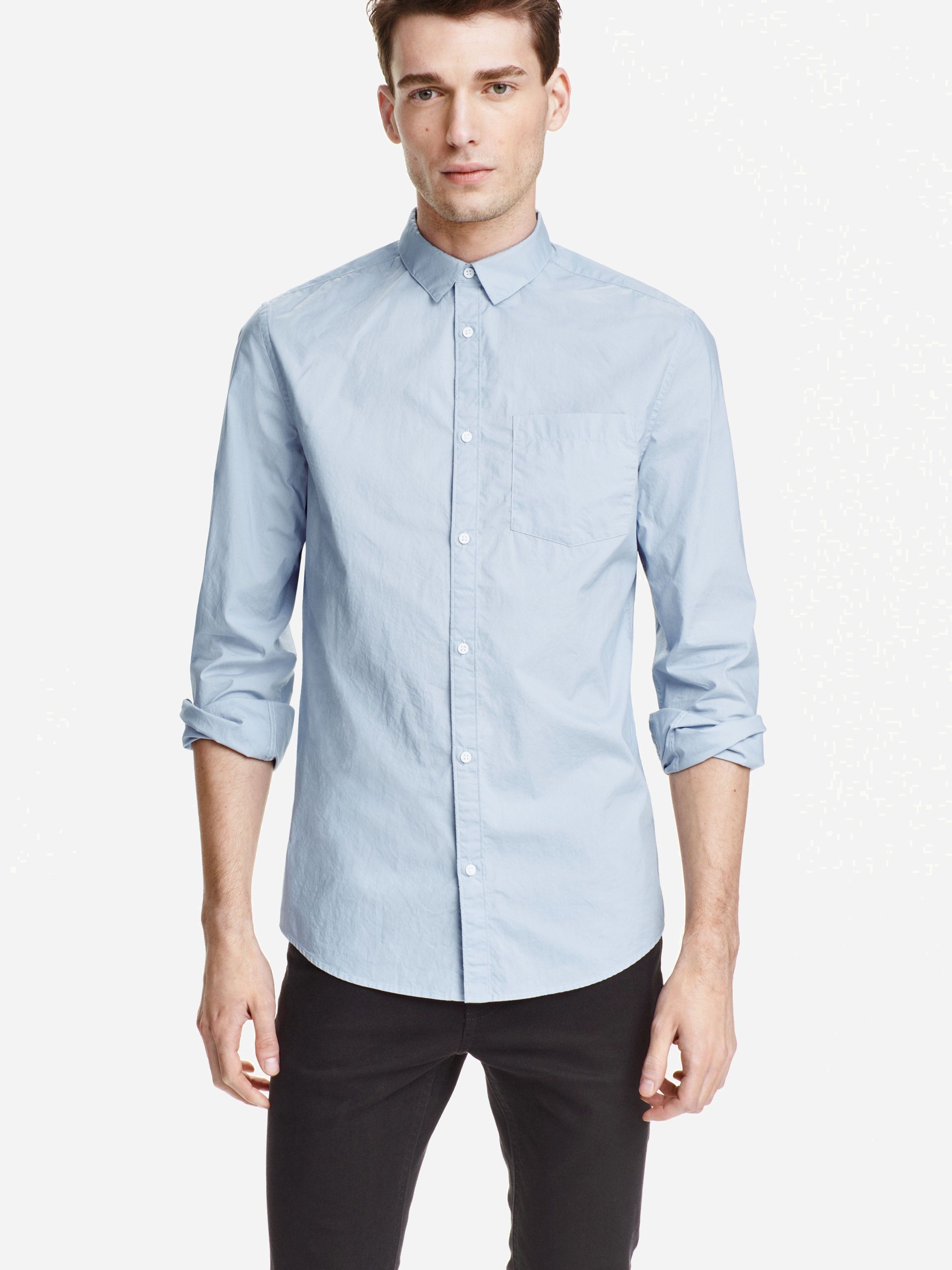 

Рубашка H&M XAZ016904DNEO XL Светло-синяя
