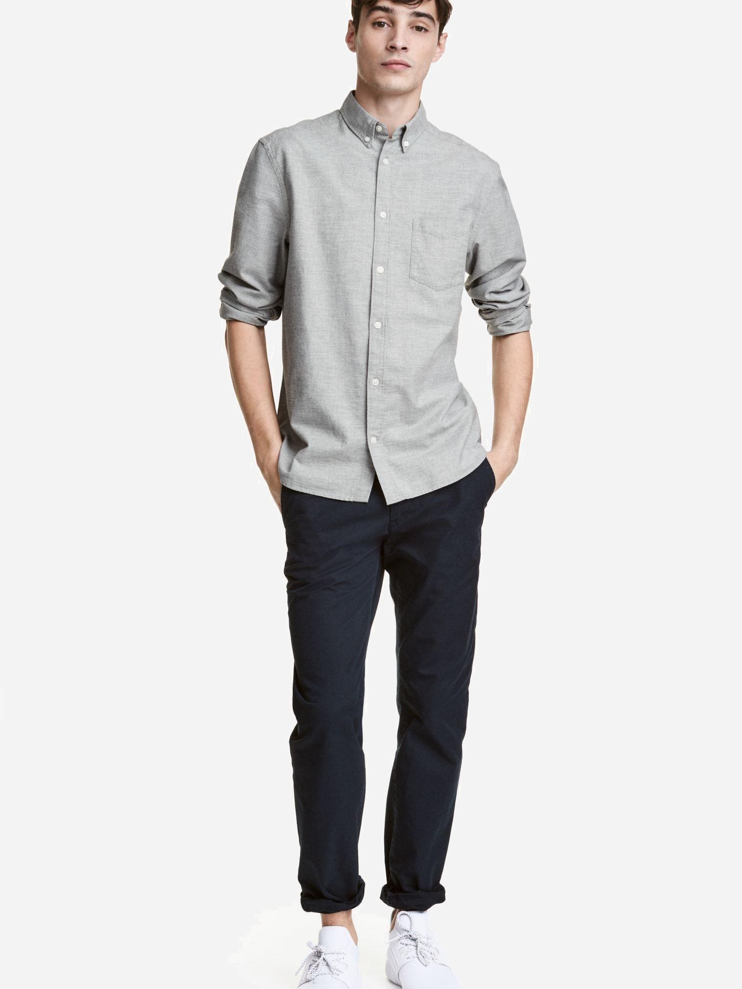 

Брюки H&M XAZ034776TCZZ 38 Темно-синие