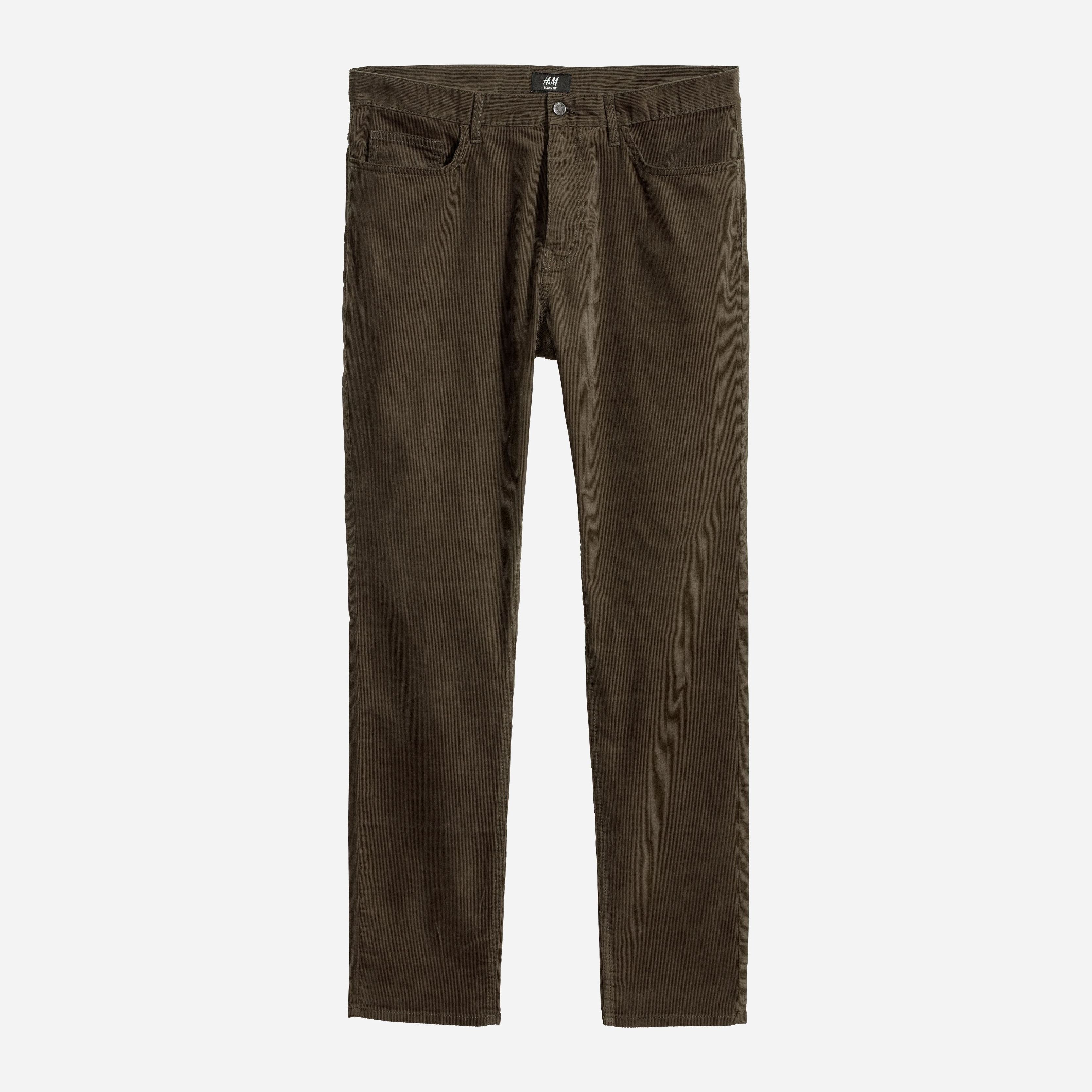 

Брюки вельветовые H&M XAZ127840CRPR 32 Зеленые