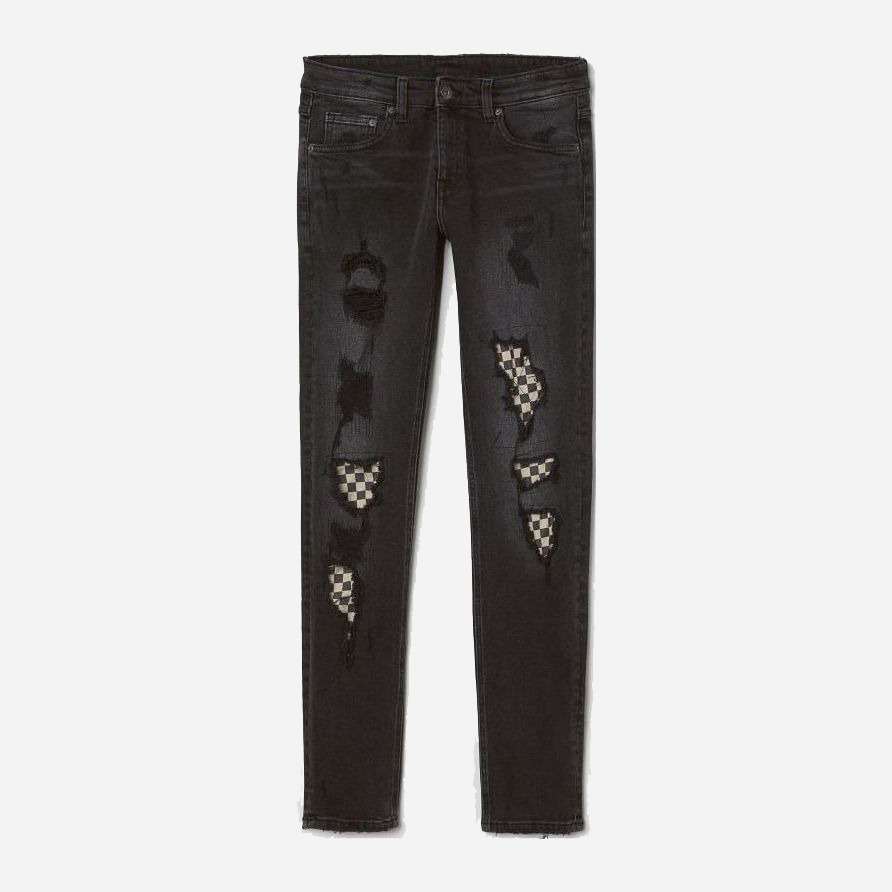 

Джинсы H&M XAZ121519WMTR 32 Черные с принтом
