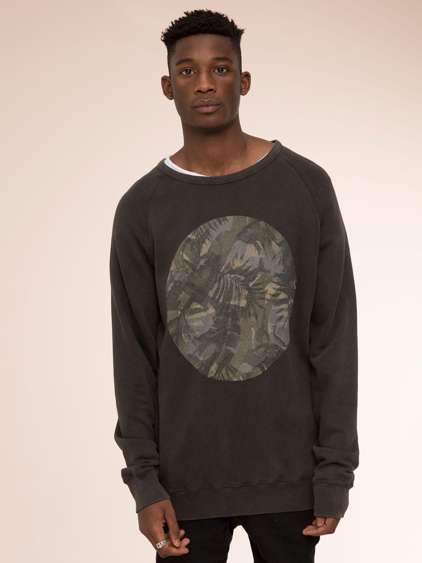 

Свитшот Pull & Bear XAZ217196YWNR S Светло-черный с принтом