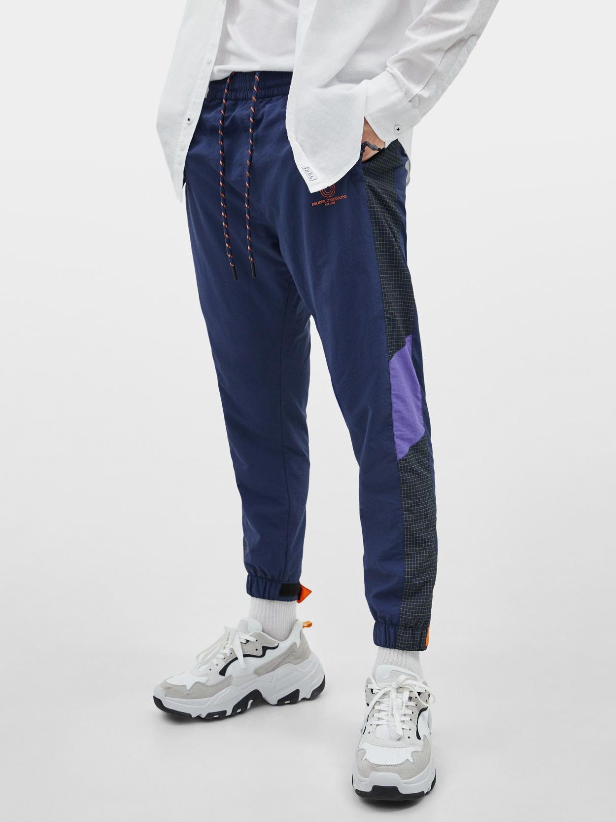 

Спортивные штаны Bershka XAZ221040UEOC S Темно-синие