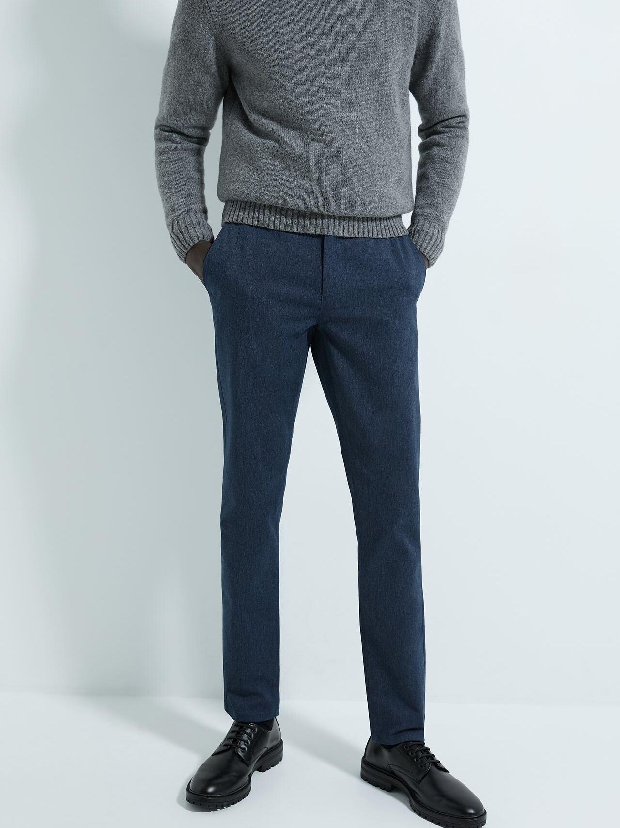 

Брюки Zara XAZ228766HYBY  Темно-синие, Брюки Zara XAZ228766HYBY 38 Темно-синие