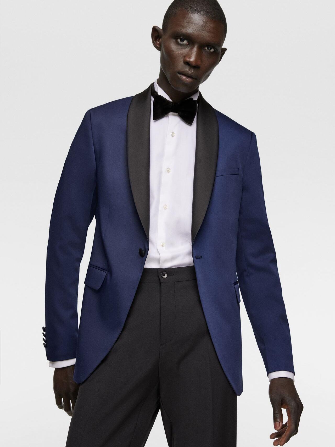 

Пиджак Zara XAZ264276IOJW 56 Темно-синий с черным