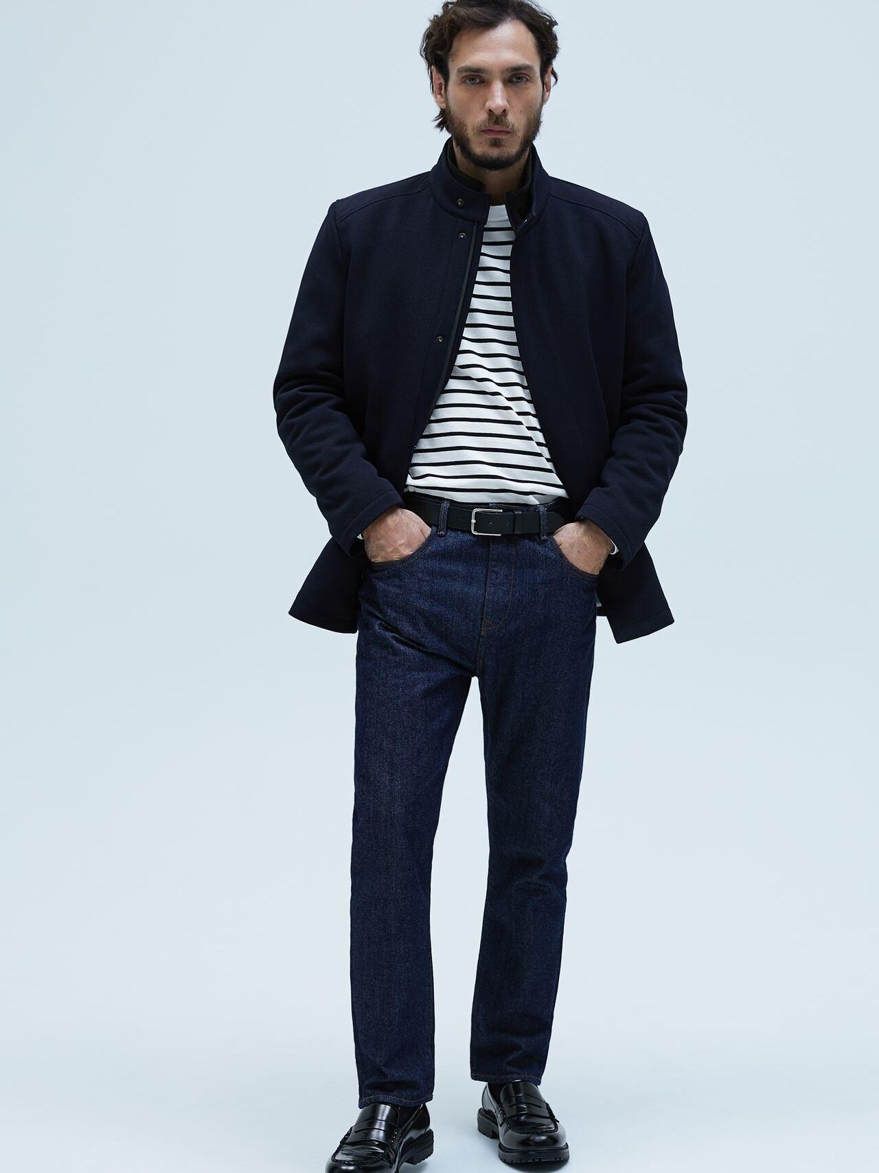 

Куртка Zara XAZ265934YGSW L Темно-синяя