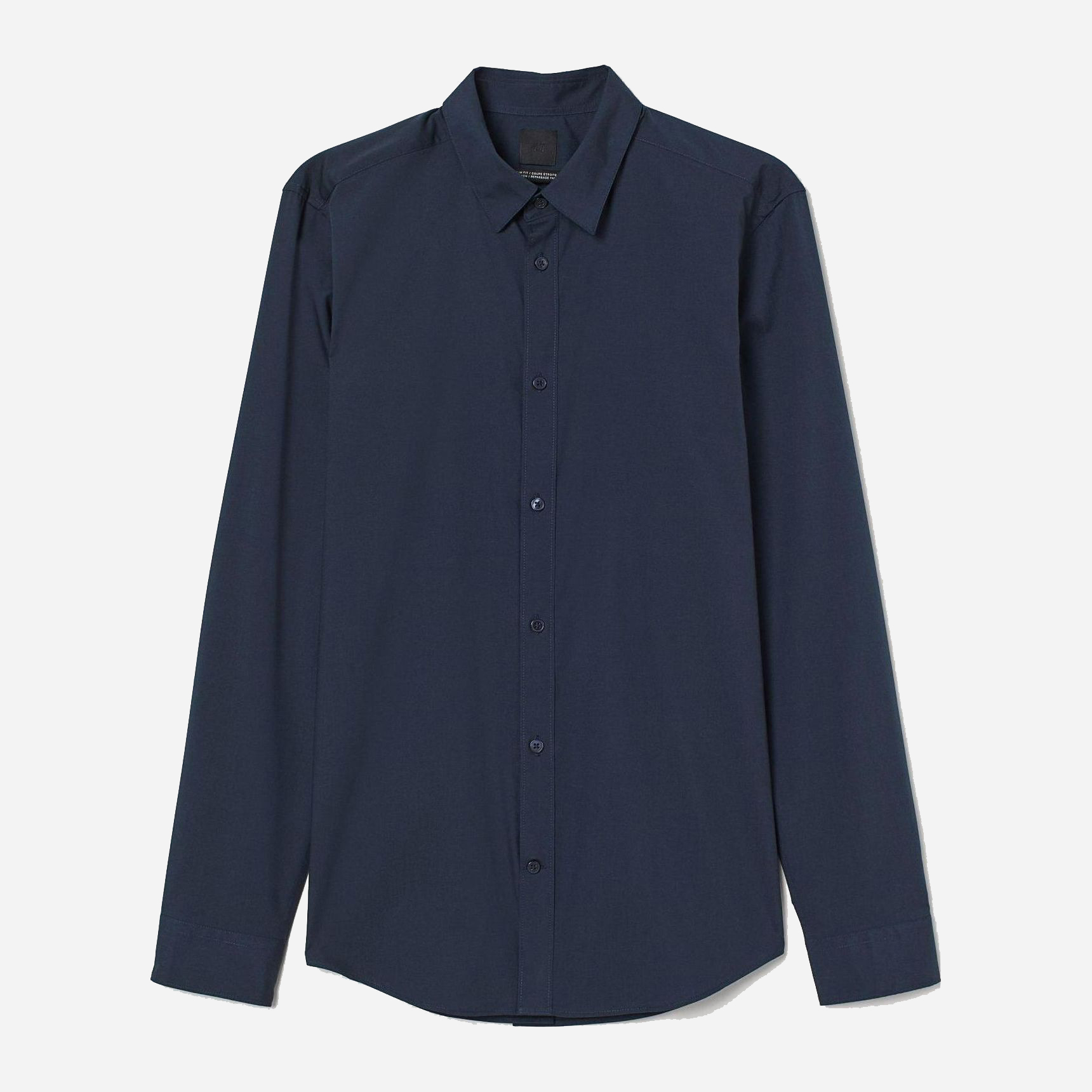 

Рубашка H&M XAZ279707BNHR XS Темно-синяя