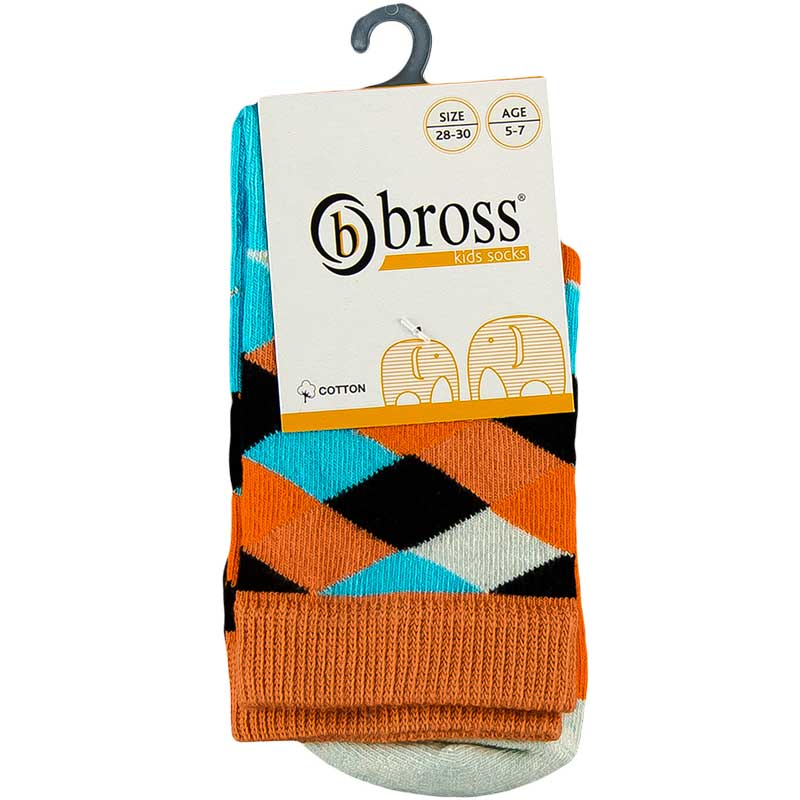 

Носочки детские BROSS 010607 5 - 7 years (обувь 28 - 30) см коралловый