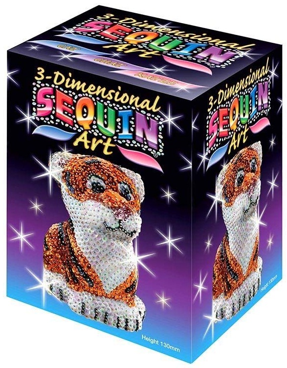 

Набор для творчества Sequin Art 3D Tiger 13 см (SA1122)