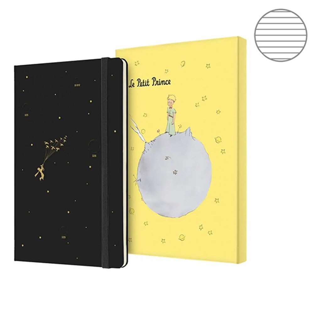 

Блокнот Moleskine Le Petit Prince средний черный LEPP03QP060CLT