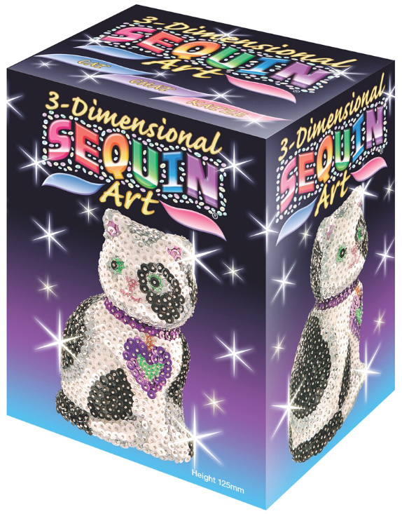 

Набор для творчества Sequin Art 3D Cat 12.5 см (SA0501)