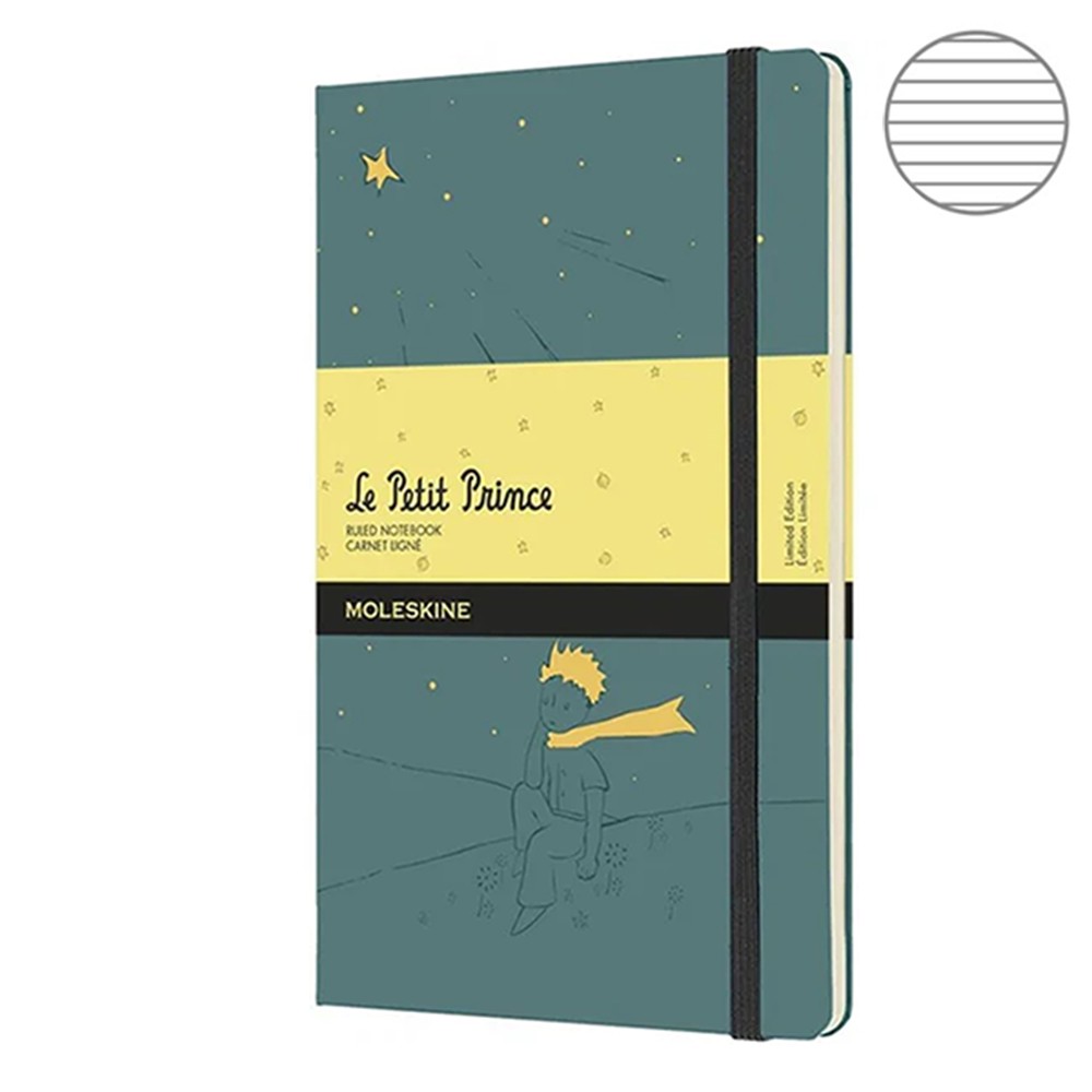 

Блокнот Moleskine Le Petit Prince средний зелёный LEPP03QP060A