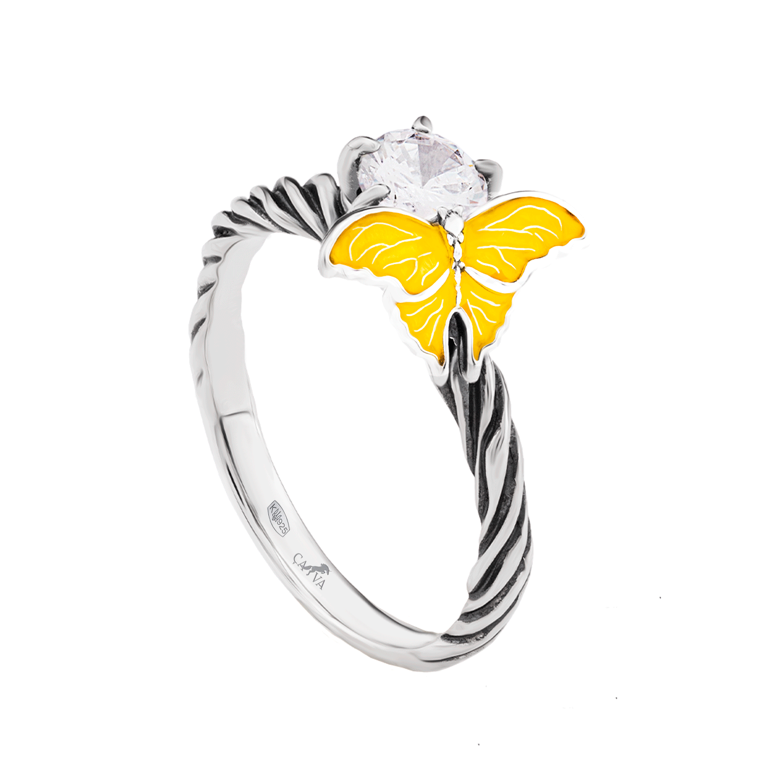 

Срібна КАБЛУЧКА ПУРХАЮЧИЙ МЕТЕЛИК ЖОВТИЙ 15.5 cava.cool