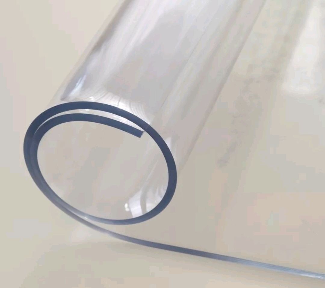 

Мягкое (гибкое, жидкое) стекло защитная скатерть для мебели Soft Glass размеры 1.8х1.8 м (толщина 1.5мм) Прозрачная