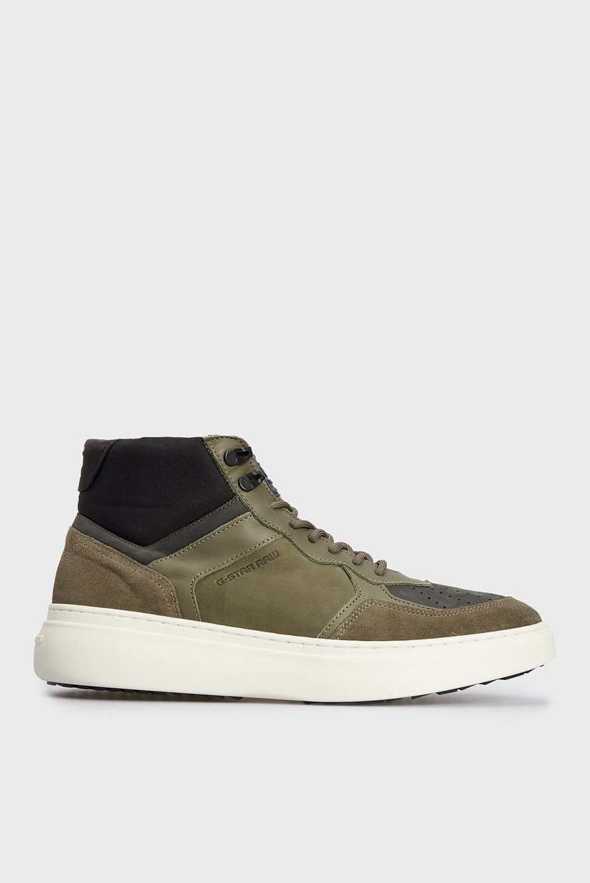 

Мужские оливковые кожаные хайтопы G-Star RAW 40 2142 009703