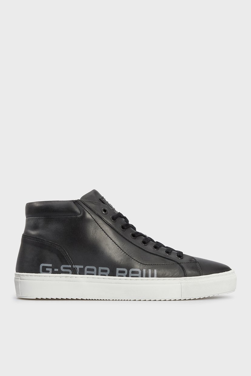 

Мужские черные кожаные хайтопы G-Star RAW 43 2142 006502