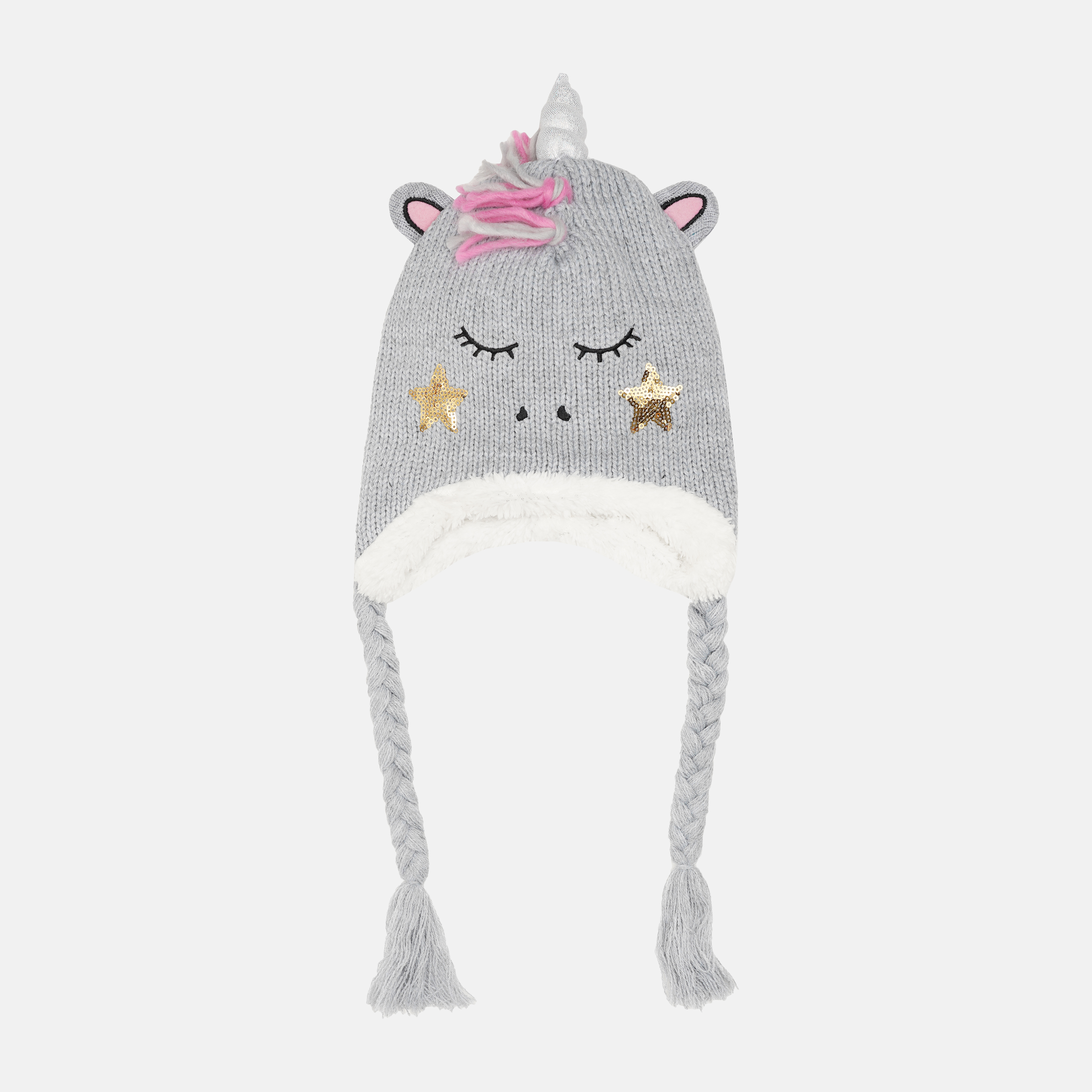 

Зимняя шапка с завязками Lemon Accessories Girl ZL1364301ACG 50 см Серая