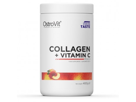 

Коллаген OstroVit Collagen + Vitamin C 400 грамм Вкус Персик