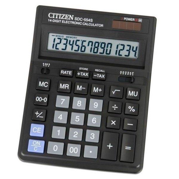 

Калькулятор Citizen SDC-554S 150х200х25 мм 14 р