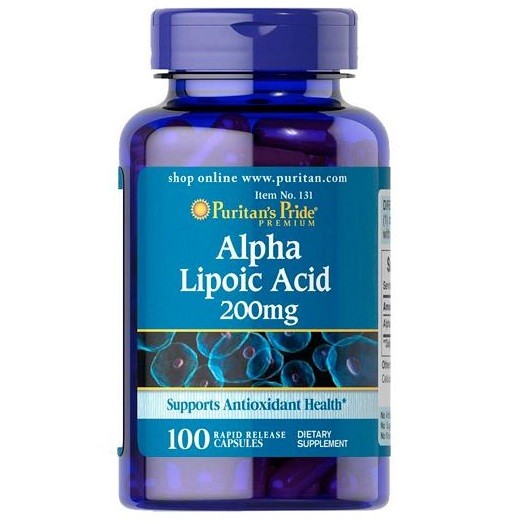 

Витамины Puritan's Pride Alpha Lipoic Acid 200 мг 100 капсул