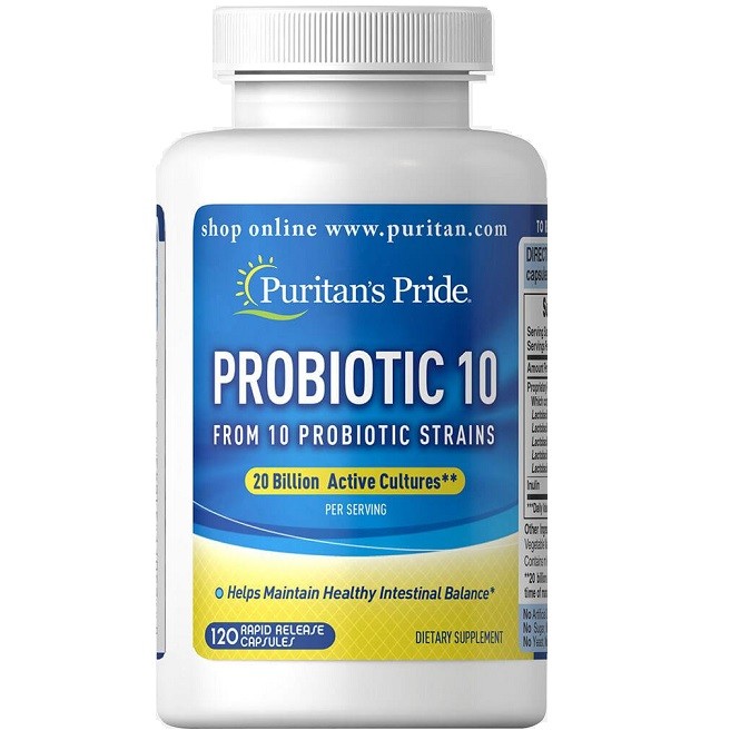 

Пробиотики Puritan's Pride Probiotic-10 120 капсул
