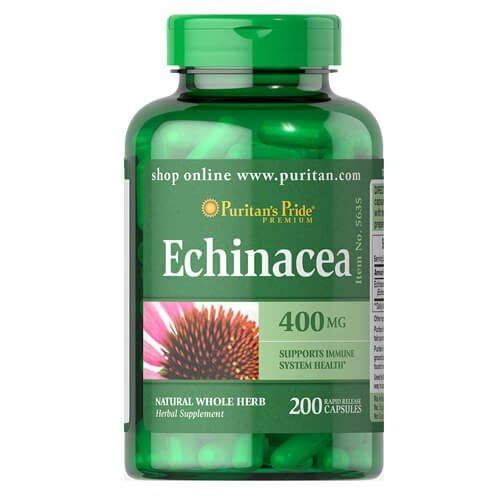 

Натуральные экстракты Puritan's Pride Echinacea 400 мг 200 капсул
