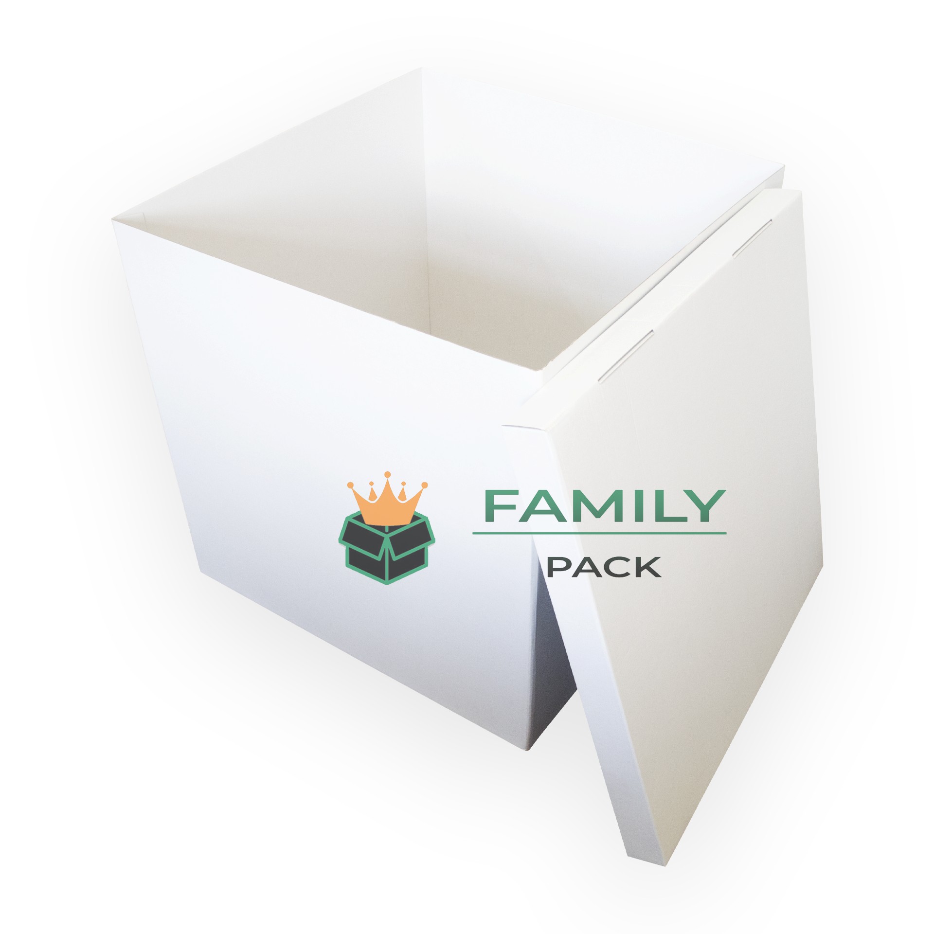 

Коробка-сюрприз для шаров 70*70*70 см с крышкой белая Dmytropack