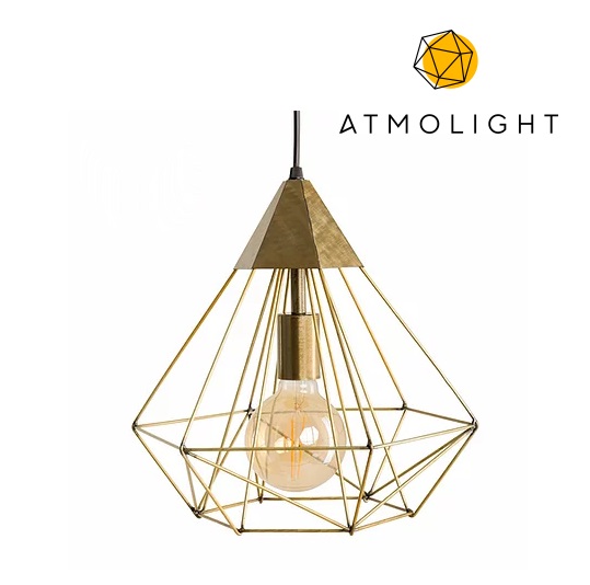 

Потолочный подвесной светильник металлический Atmolight серии Prism P315 Gold (23590)