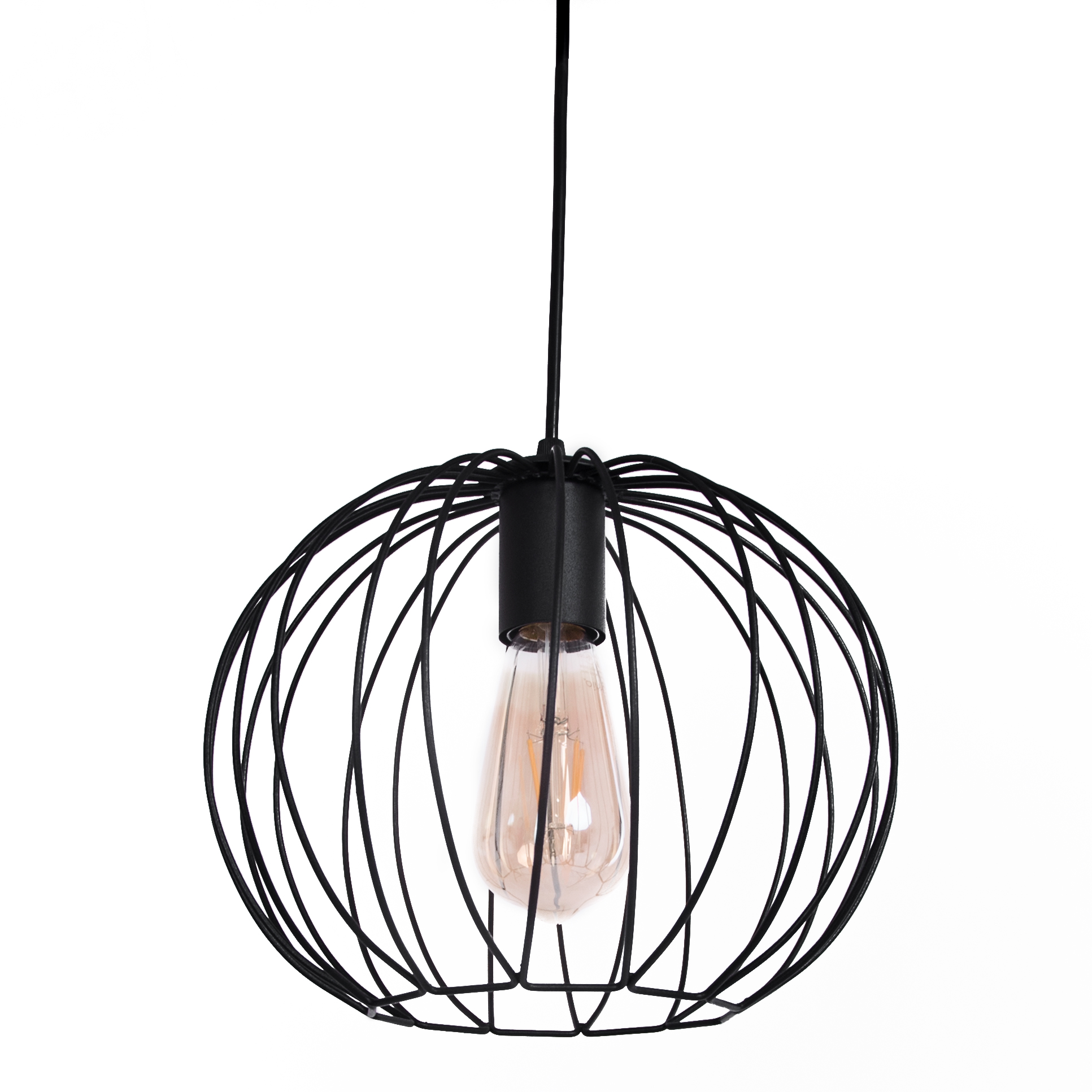 

Потолочный подвесной металлический светильник AtmoLight серии Globe Р270 Black