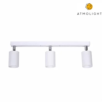 

Светильник из металла потолочный на планке с поворотным механизмом Atmolight серии Chime цоколь GU10 L90-3 White
