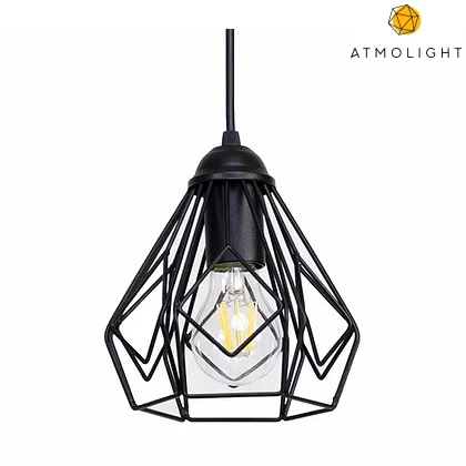 

Люстра подвесная металлическая Atmolight серии Capella Bevel P165 Black